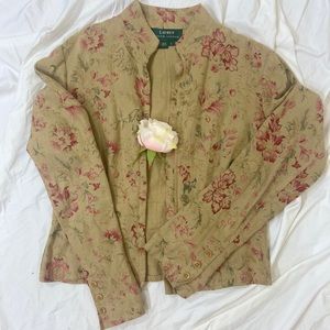Vintage Ralph Lauren linen blazer flared sleeves